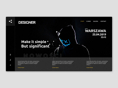 Designer design landing page typography ui ux website