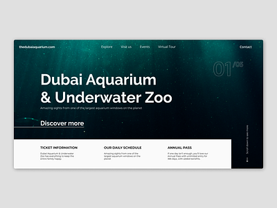 Dubai design landing page typography ui ux website