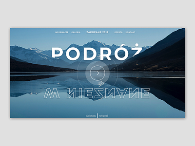 Zakopane design landing page typography ui ux website