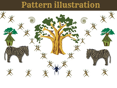 Pattern illustration adobe illustrator design illustration pattern