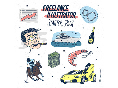 Freelance Illustrator Starter Pack commission digital illustration freelance illustration photoshop starter pack