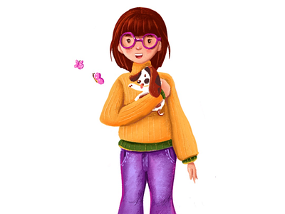 Character design - 1 character design cute dog illustrations procreate