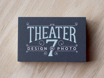 Theater 7 logo business card logo