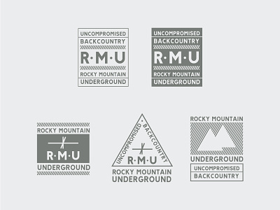 RMU Badges backcountry badges brand logo outdoor skis tags