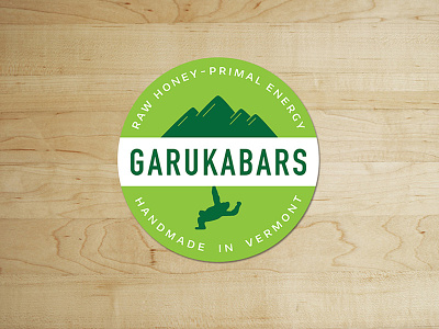 Garuka Bar sticker energy bar green sticker