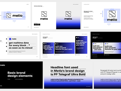 Metlo - brand design brand book brand guidelines brand identity brand standards branding design gradient graphic design logo vector visual identity