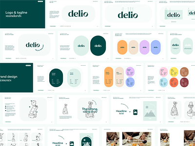 Delio - brand design brand identity branding design e-commerce graphic design illustration logo typography vector visual identity
