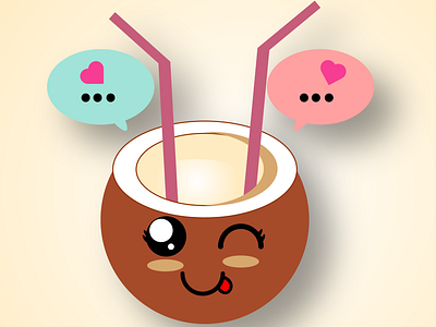 Coconut Dating App Icon app graphic design icon
