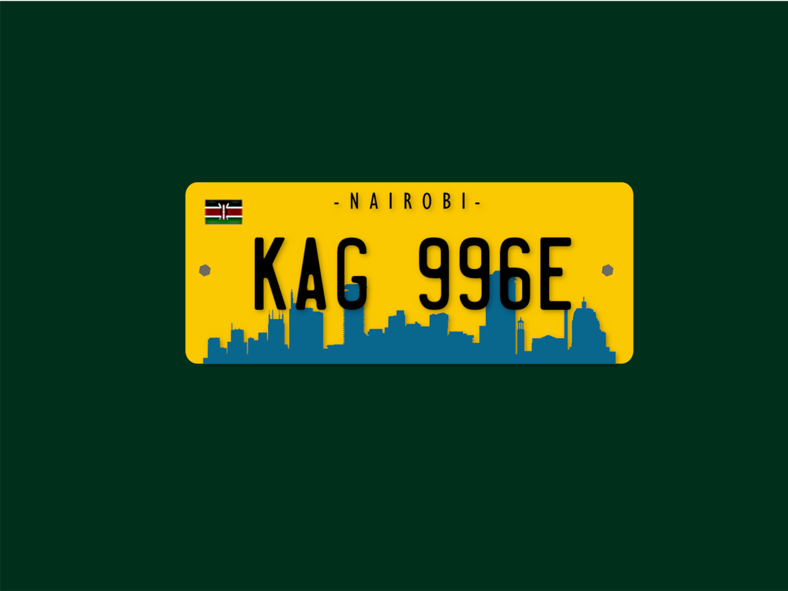 KE number plate