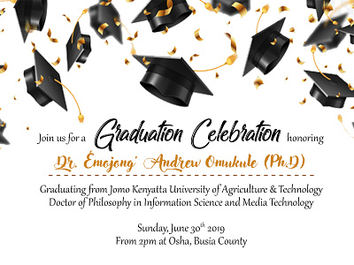 Simple graduation invite 2