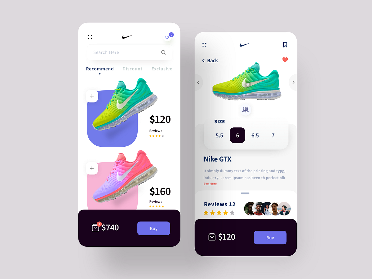 Shoe App designs, themes, templates and downloadable graphic elements ...