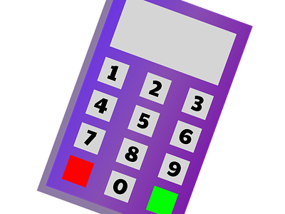 Calculator phone calculator design graphic design illustration phone vector