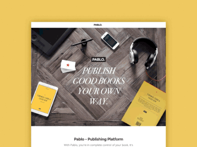 Qards: Pablo Showcase Page Animation animation gif keynote pablo publish qards showcase slide tool ui ux wordpress