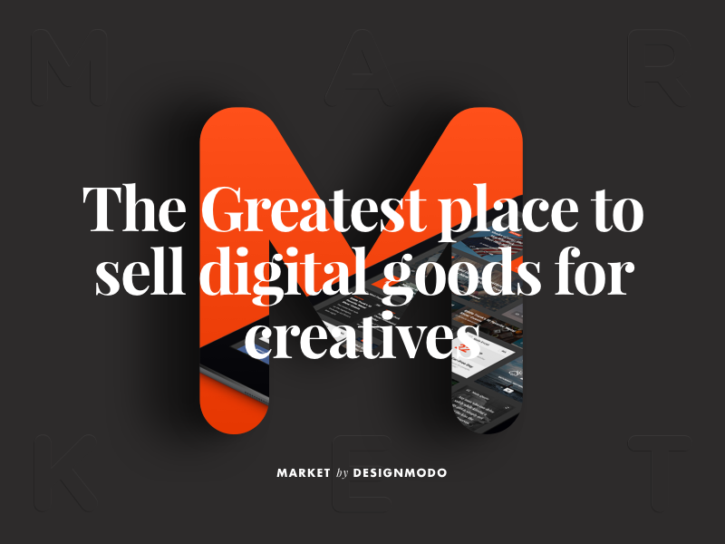 Digital Goods Marketplace for Creatives + Sketch Freebie