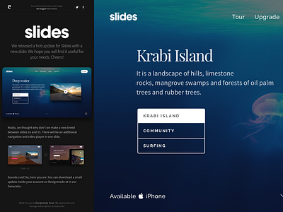 New Slide: Update email slide slides ui ux