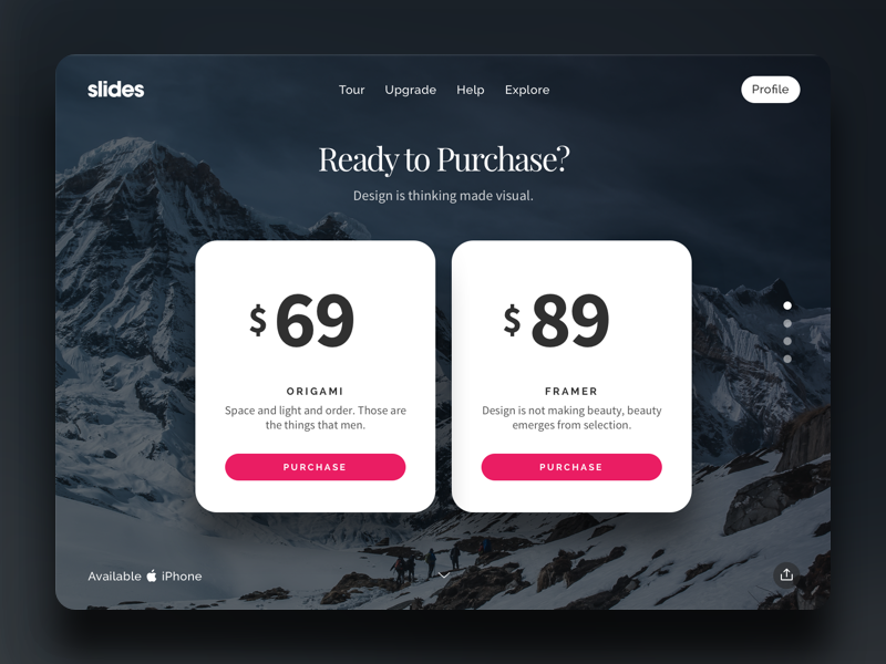 Slide 53 presentation price price table purchase slide slides ui kit ux