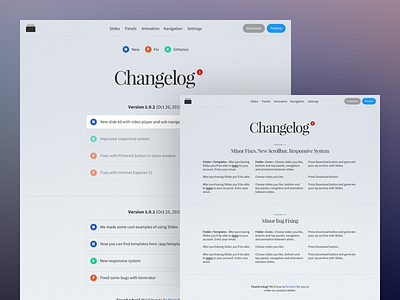 Slides Changelog WIP