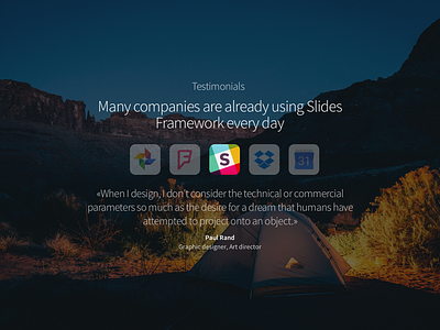 Slide #127 app clients header slides testimonials