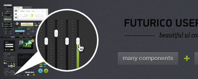 [PSD] Futurico – Free User Interface Elements Pack