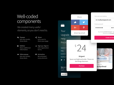 New Slides v3: Well-coded components animation css framework frontend html presentation slides ui kit web design