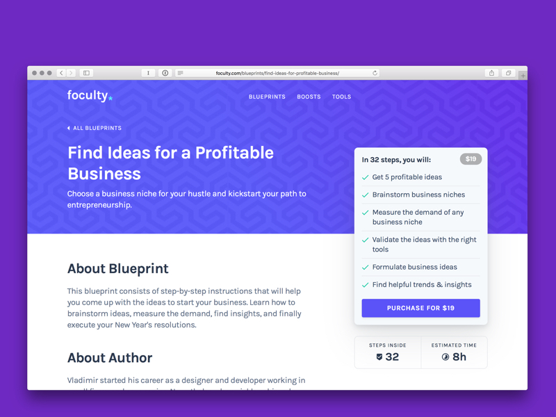 Foculty — Create your business by doing clear instructions by Vladimir ...