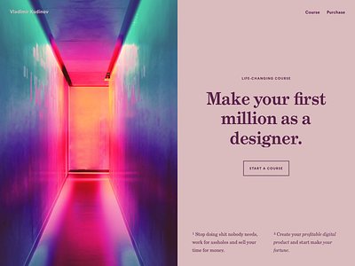 Make your first million as a designer course design money