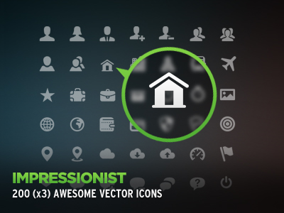 Clean Icons flag globe home icons impressionist interface ui user vector