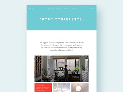 Event Website Template about conference colorful conference website event website event website template meetup website minimal video website template