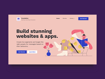 Foundation: Startup Landing Page Bootstrap Website Template bootstrap template bootstrap theme business website template css html startup design startup landing page startup website template website mockup website template website theme