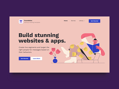 Foundation: Startup Landing Page Bootstrap Website Template