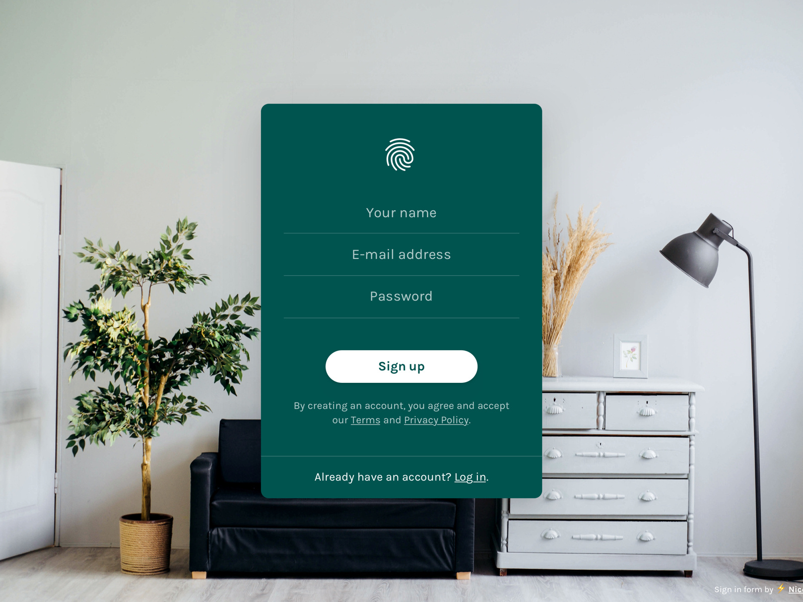 Login Form Design Html Freebie By Vladimir Kudinov On Dribbble