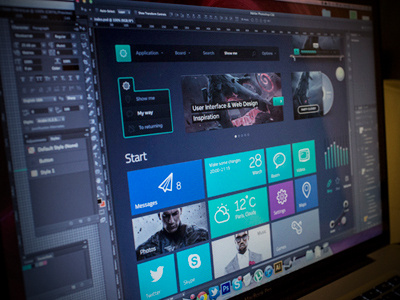 Polaris UI Pack free freebie kit metro metro style modo polaris psd ui ui kit user interface windows 8