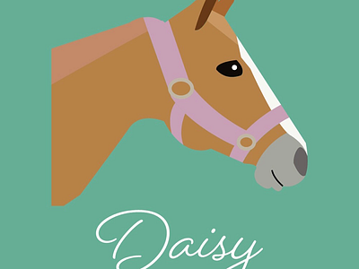 Daisy color design horse illustration illustrator pen vector