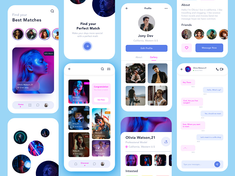 Match Maker App Concept by Sumiya on Dribbble