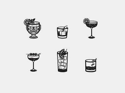 Cocktails alcohol cherry cocktail bar cocktails drinks drinks menu gimlet illustration lemon mai tai manhattan old fashioned orange recipe sazerac tom collins