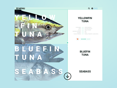 RPC Nothern Web design concept catch design design art fish fishing food minimal minimalism north river sea seafood ui water web web design website