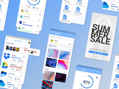 Сloud storage organizer app android app application cloud data human interface interface ios material minimal mobile app mobile design mobile ui organizer smartphone storage ui ui design ui ux ux
