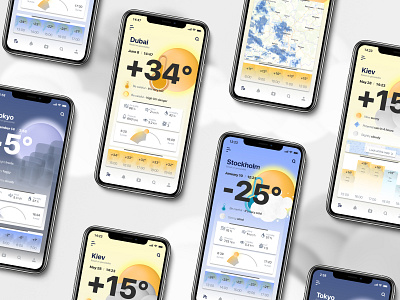 Weather app concept design