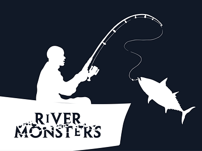 River Monsters Tribute adobe illustrator animal planet atlantic bmbadi bonitos design documentary fish illustration jeremy wade monster noble notch river river monsters tuna tv show vector weekly warm up