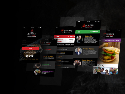 Burger Trends Mobile Mockup branding logo mobile app design ui design ux ui