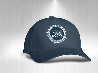 Rocky Mountain National Park Cap Mockup branding design illustration promotional design promotional item