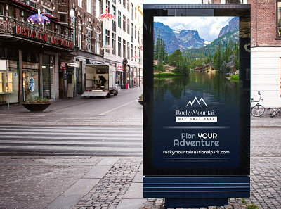 Rocky Mountain National Park Poster advertising branding design promotional design