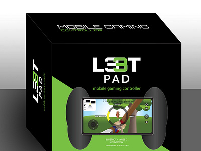 L33tPad Mobile Gaming Packaging branding design illustration packaging design vector