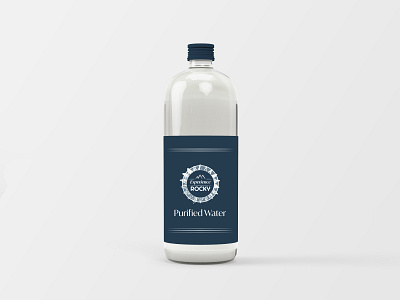 Water Bottle Label Design brand design branding design illustrator logo