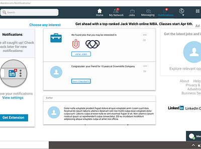 LinkedIn Notifications