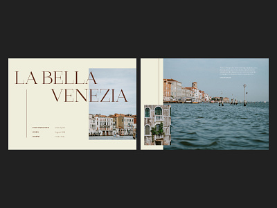 La Bella Venezia | Website design desktop holiday italia italy mockup travel ui user experience user interface ux venezia venice webdesign website