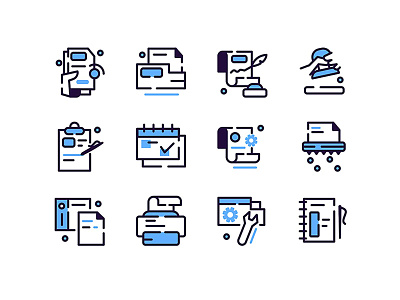 Documents icons abstract business design document file graphic icon internet office page paper pixel perfect set shape sign star vector web write zip