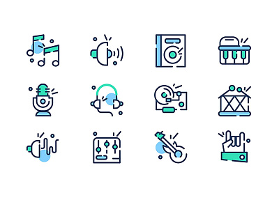 Music 48x icons abstract audio black design dj equalizer equipment hand icon illustration loudspeaker music musical pixel perfect set sound technology vector volume web