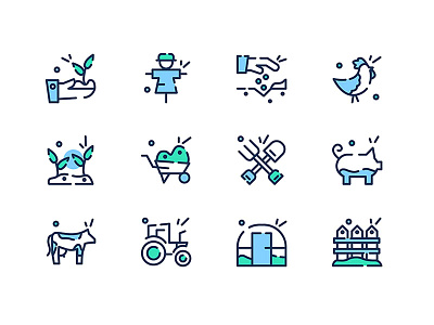 Farming icons 48x