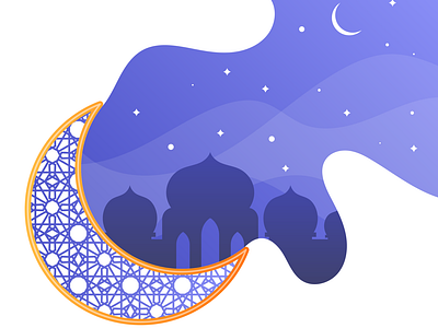 Eid gradient minimal poster design
